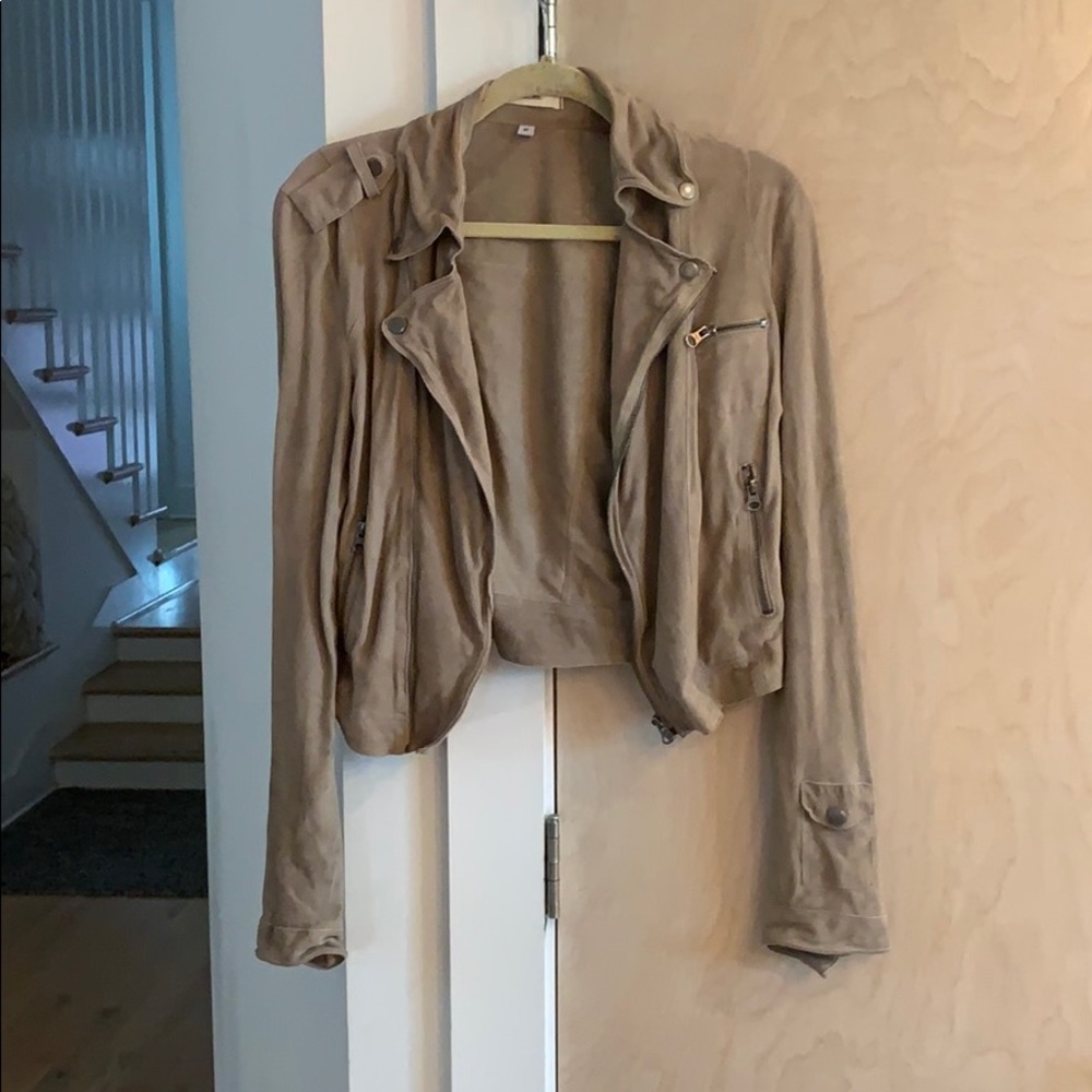 Light suede jacket